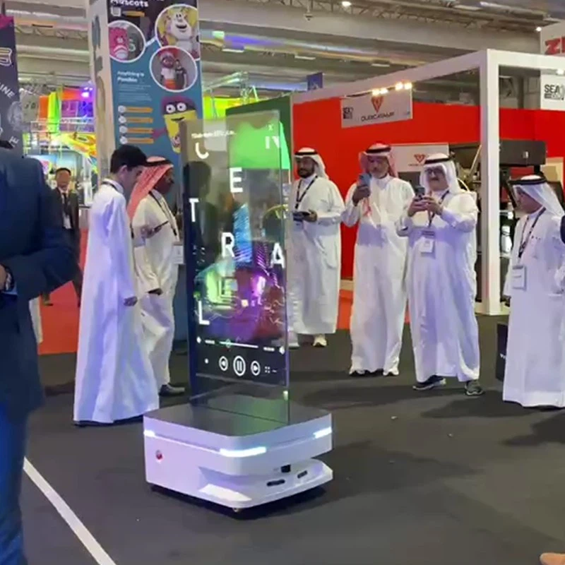 Advor Mobile AI Digital Human Transparency Screen Robot